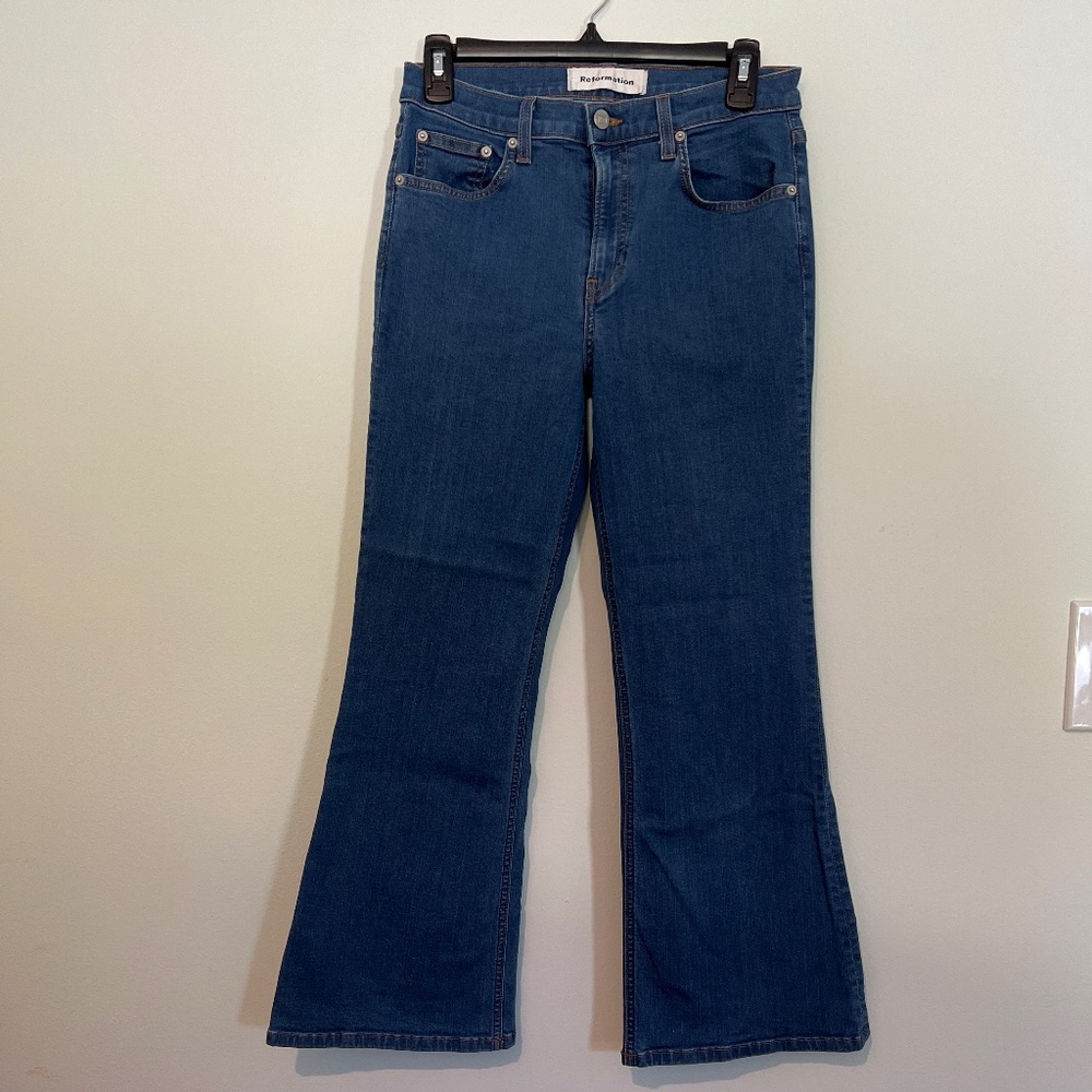 Reformation flare jeans
